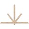 Ekena Millwork Kennewick Smooth Timber Gable Bracket, Douglas Fir, 72"W x 48"H x 3 1/2"D x 3 1/2"F, 16/12 Pitch GBW072X48X0404KEN00SDF - alternate 1
